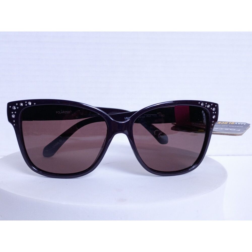 Foster Grant UN1018 Annalise Polarized with Rhinestone Accents Sunglasses